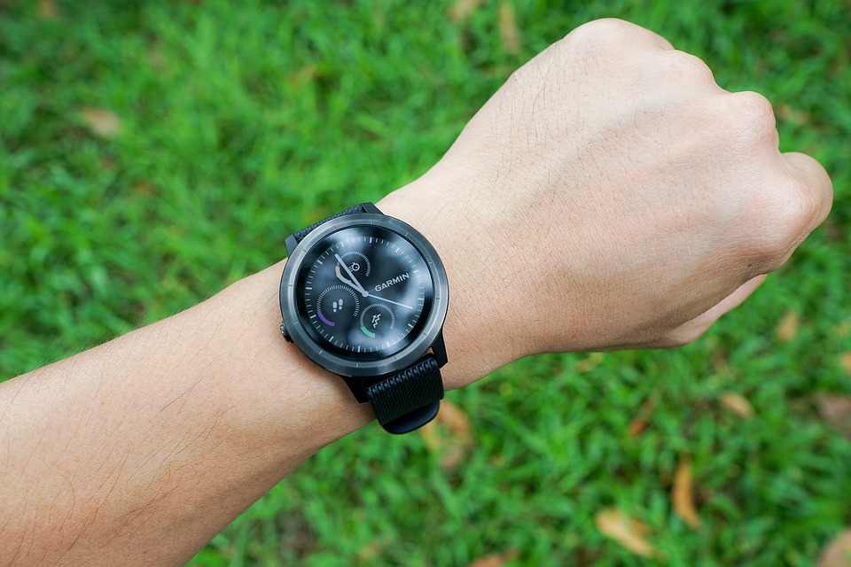 hand with black watch
